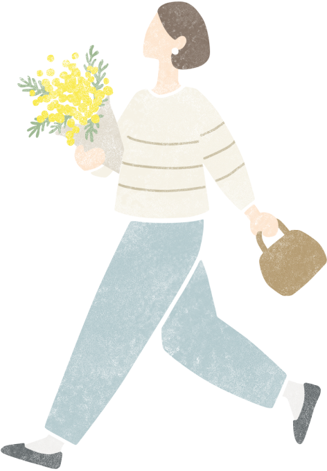 キナリノユーザーを象徴する女性のイラスト