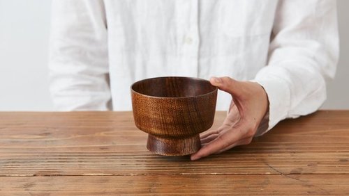 手掘り木製トレー　拭き漆 手掘り木製トレー拭き漆