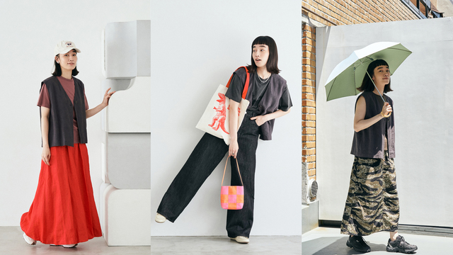 着回し5daysコーデ no.34 - 夏のおしゃれは「ファッション小物」で乗り切る！リネンベストの着回し