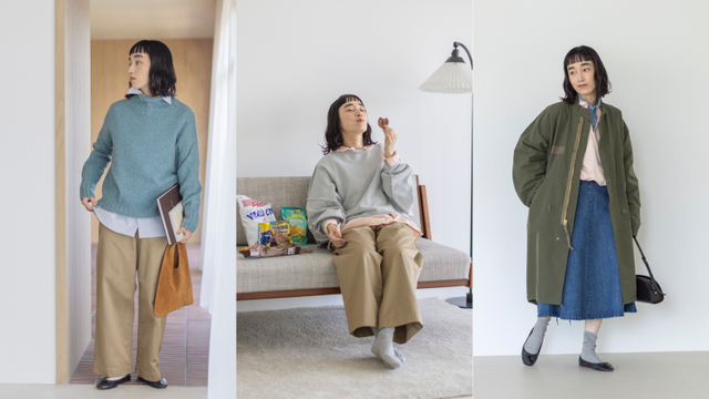 着回し5daysコーデ no.38 - レイヤードに活躍するベーシックアイテムに注目！秋の着回し -2-