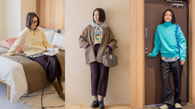 冬から春へ。季節の変わり目をおしゃれに楽しむ着回し -1-