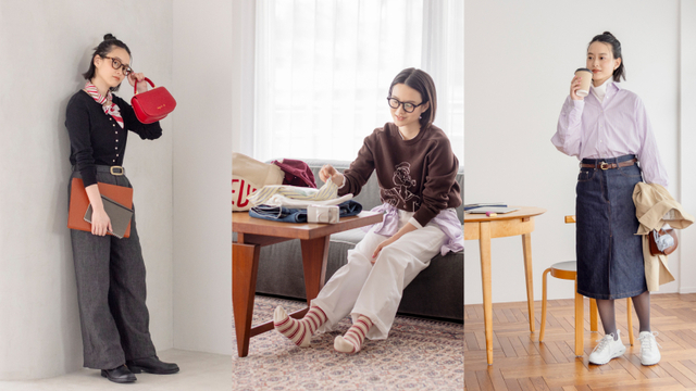レイヤード&アレンジがいちばん楽しい季節♪ 春の着回し -2-