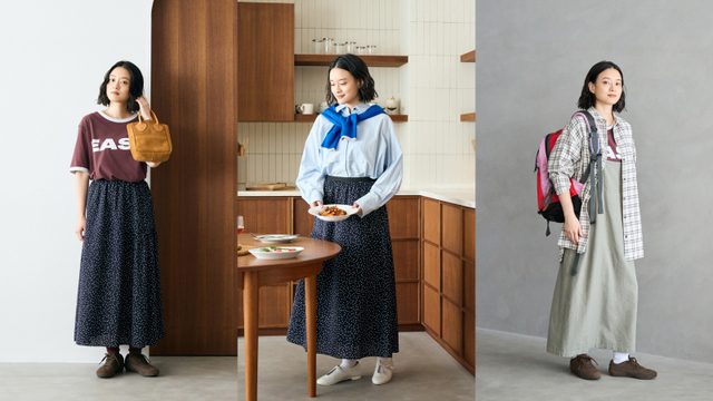 暑さが残るなかでも、上手に季節感を取り入れる！初秋の着回し-1-