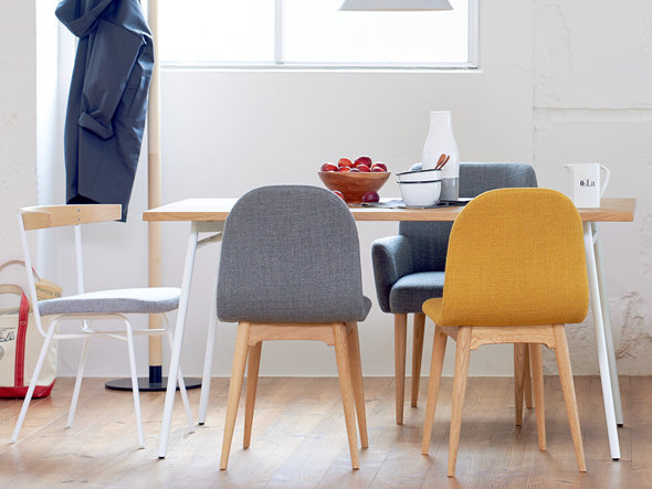 ダイニングテーブル(イスは無し) 北欧風ダイニングチェア 肘掛けなし