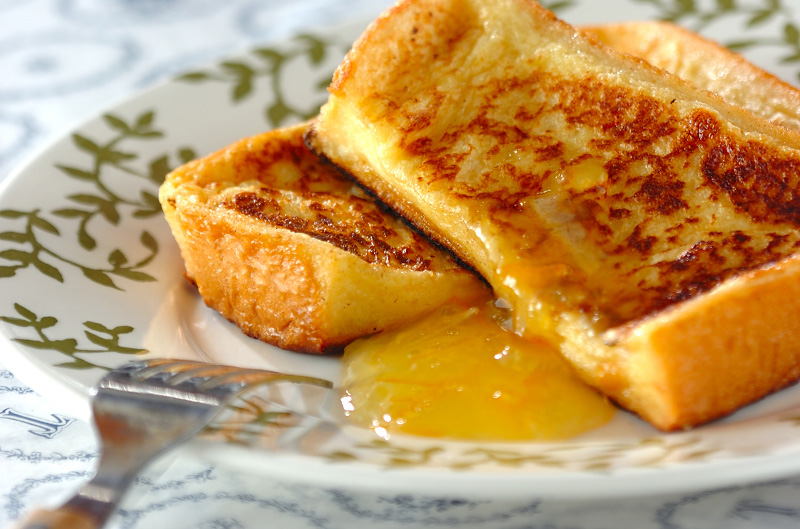 ラズベリーチーズケーキ詰めフレンチトーストのレシピ