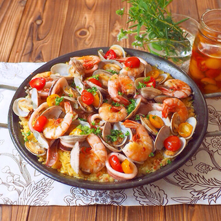 パエリア鍋がなくてもOK！ひとりランチからおもてなしまで♪パエリアレシピ集めました