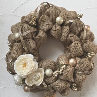 今年は手作りクリスマス★ナチュラル派におすすめ！麻のクリスマスリース