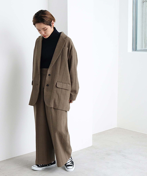 抜群のおしゃれ感 ジャケット パンツ のセットアップでつくる冬コーデ キナリノ