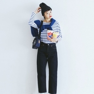 「ピッチ」次第でイメージが変わる！春の【ボーダーコーデ】