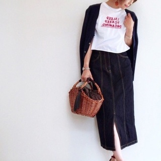 プチプライスで毎日楽しめる♪『GU デニムスカート』で作る365日コーデ