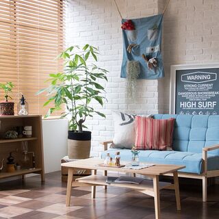 海と空を感じるリラックスムードなお部屋 西海岸風インテリア のつくりかた キナリノ