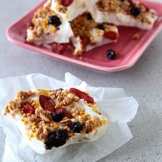 いろんな味が楽しめる！フルーツたっぷり「ヨーグルトバーク」