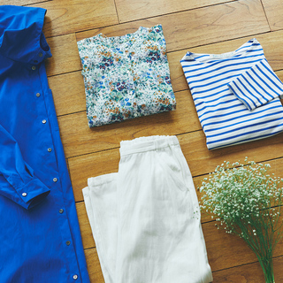 《定番ホワイト＆着映えブルー》春のカラーコーデ集