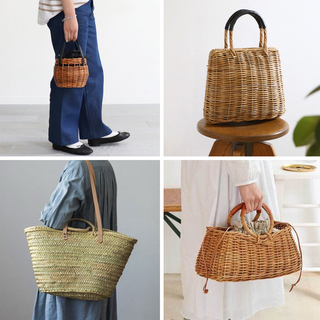 おしゃれと収納力を両立！【優秀かごバッグ5選】