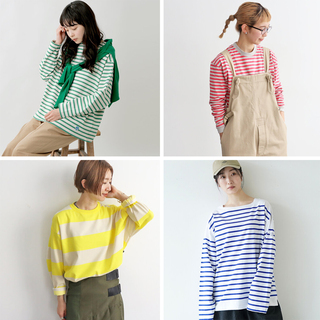 色やピッチにこだわりを！今年着たい【ボーダーカットソー】