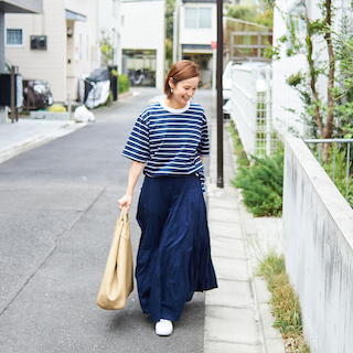 快適だから毎日着たい。素敵なあの人のTシャツコーデ