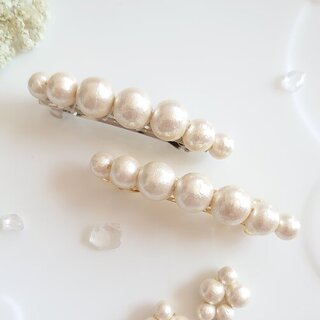 ナチュラルで軽い「コットンパール」ネックレス&アクセサリーで上品に