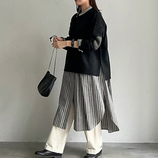 着回し万能な「シャツワンピース」40代向けおしゃれコーデ