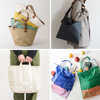 荷物多めでもサマになる！おしゃれで便利な大きめトート