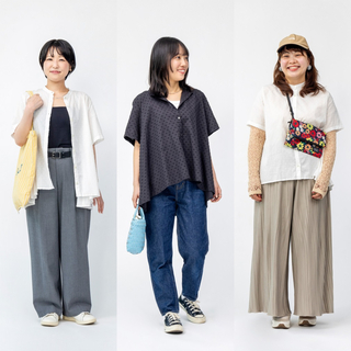 【キナリノ別注】MidiUmiのシャツをスタッフが着てみました！