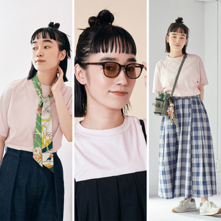 夏のおしゃれは「ファッション小物」で乗り切る！Tシャツの着回し