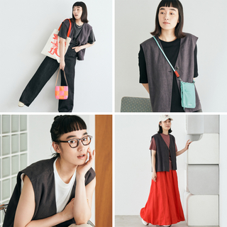 夏のおしゃれは「ファッション小物」で乗り切る！リネンベストの着回し