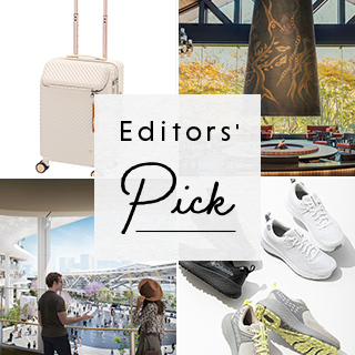 いよいよ行楽シーズン到来！
トラベルグッズ&お出かけ情報