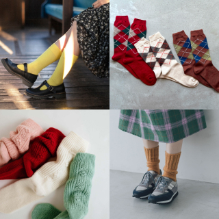 いつものコーデに一足投入!靴下で差をつける秋コーデ