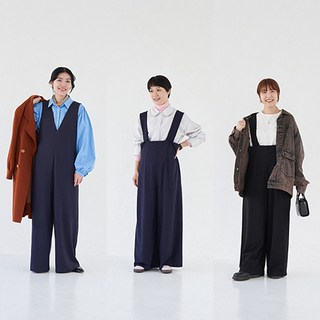 身長別で比べる！knrn.『2wayサロペット』の着こなしレビュー