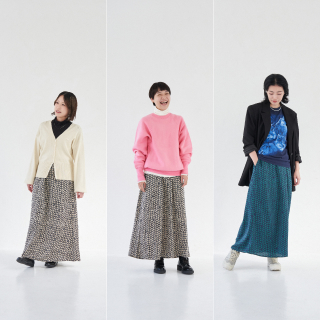 身長別で比べる！knrn.『シルクライクスカート』の着こなしレビュー