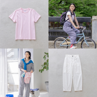 通勤も、屋外も。おしゃれに快適に過ごす♪ 初夏の着回し -1-