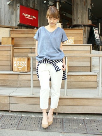 いつものコーデにプラスワン 腰巻き でコーデの幅がもっと広がるよ キナリノ