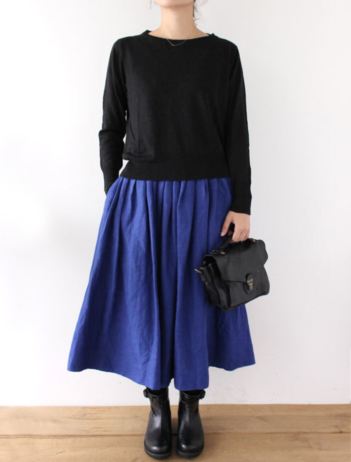 lisette リゼッタ リネンギャザースカートファニルージュ