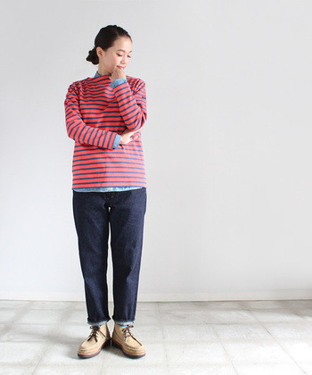 永遠の定番は外せない ボーダー の着まわしコーディネート帖 キナリノ