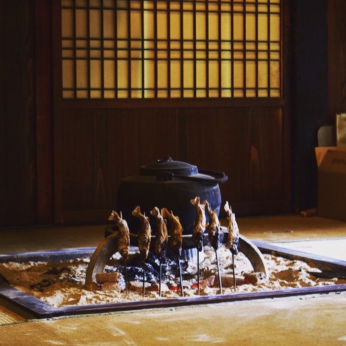 新春の白川郷＊囲炉裏端 【公式通販】