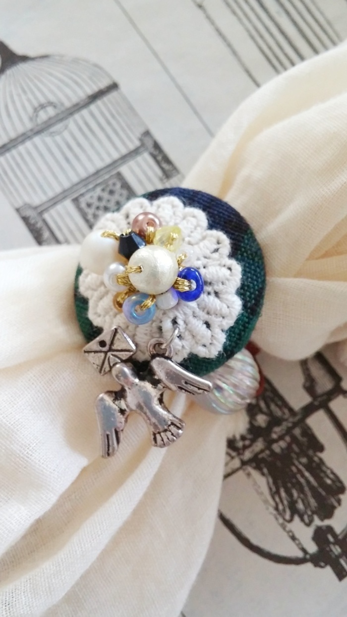 お気に入りの布で簡単手作り♪くるみボタンでおしゃれを楽しもう！[3  