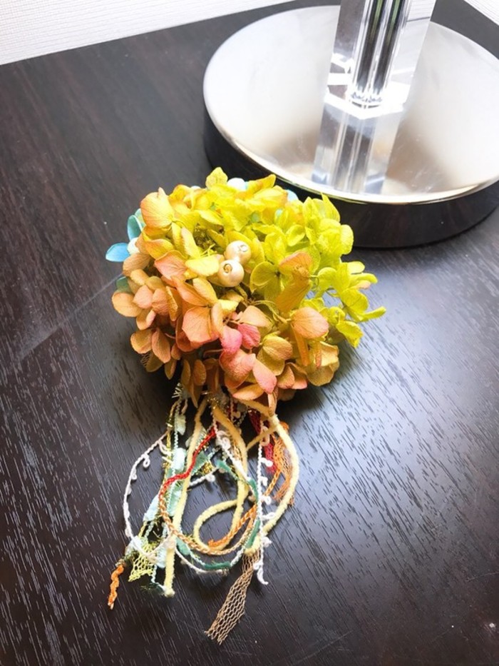 刺繍糸パステルカラーお花♡ベビーヘアクリップ ヘアゴム Little wing