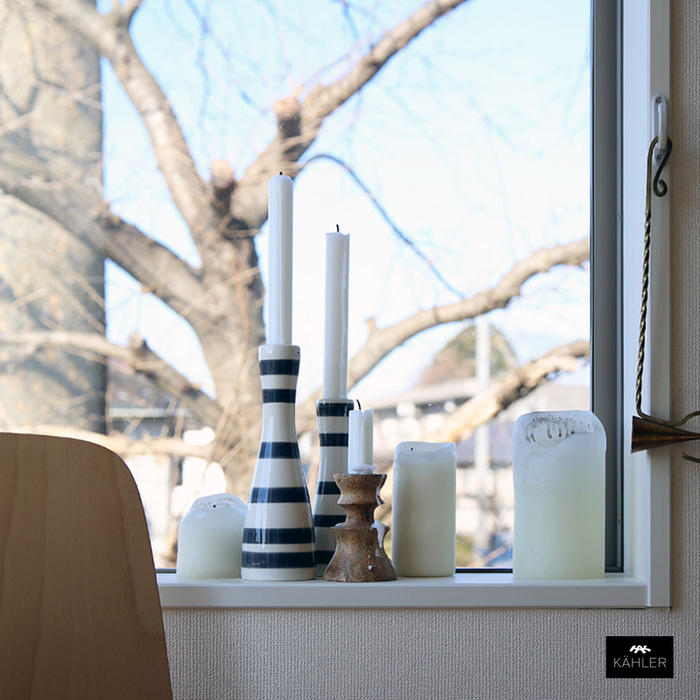 テーブルや玄関に優しい灯りを。「ケーラー」のキャンドルホルダーは