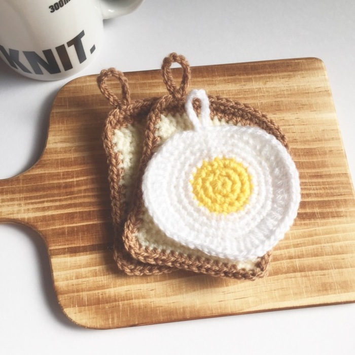 かぎ針編みの基本をマスターできちゃう♪可愛い『アクリルたわし(エコ