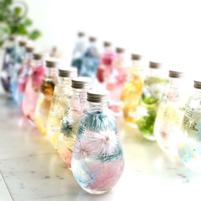 Tiny++ おもちゃ errer 香水瓶 白い小さな花 標本 ハーバリュウム 植物