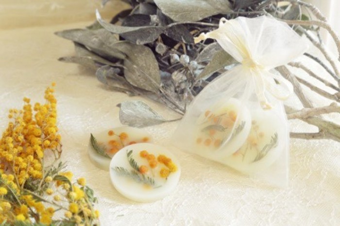 ミモザのアロマワックスサシ/イエロー