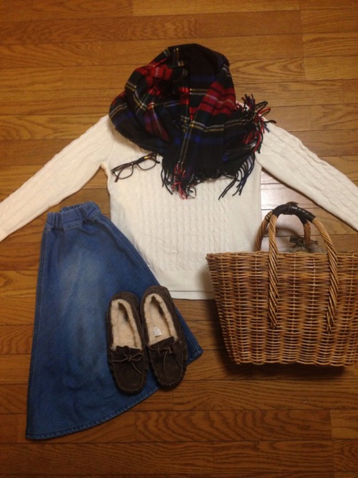 いつでも一緒に♪「ebagos（エバゴス）」のかごバッグと冬コーデ