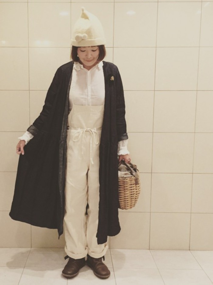 いつでも一緒に♪「ebagos（エバゴス）」のかごバッグと冬コーデ