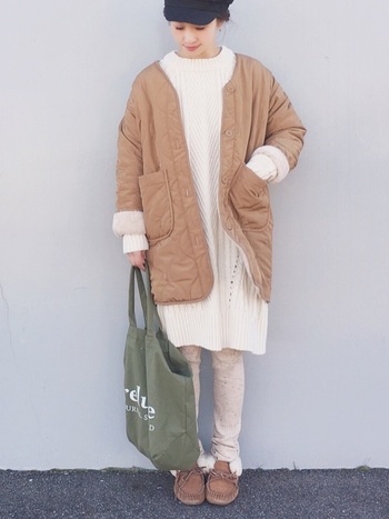 防寒とおしゃれ を両立させた レギンス コーディネート13選 キナリノ