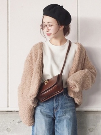 冬本番 寒くたってやっぱり手放せない デニムパンツ の冬コーデ集 キナリノ