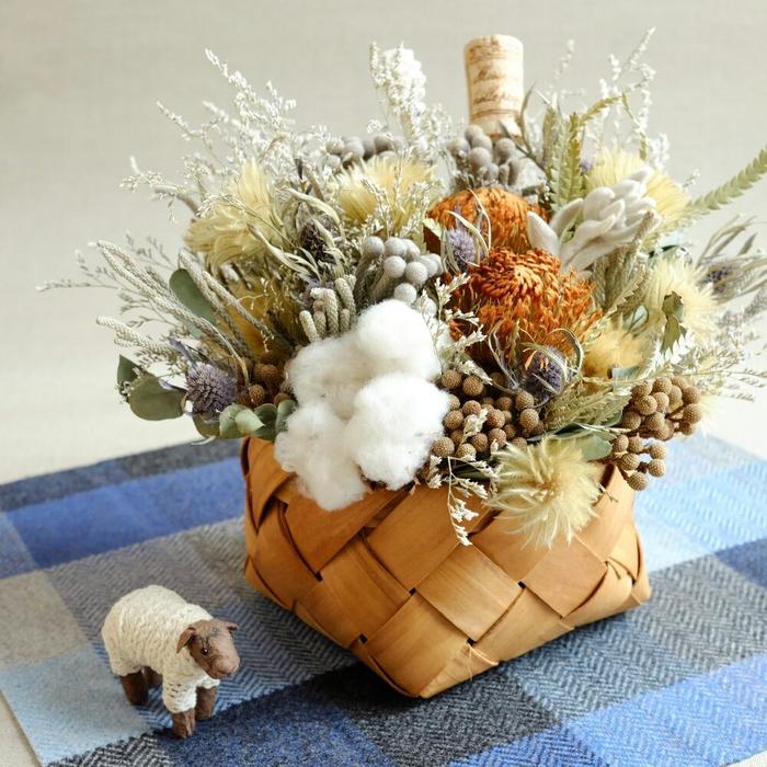 1年中ほわほわ♪作って飾って、暮らしを彩る『コットンフラワー（綿花