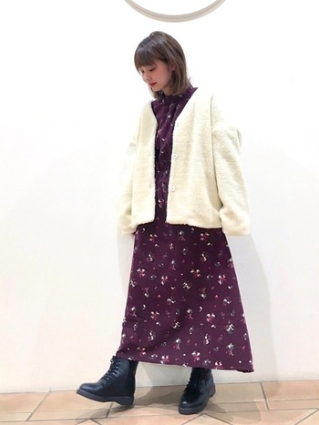 モード派 カジュアル派 冬も終盤 ボアコート をもっと楽しむために キナリノ