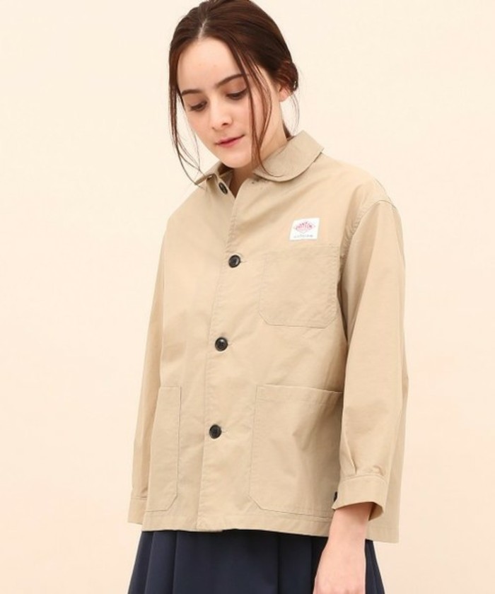 ダントン ピーコート ベージュ アウター 冬コーデ コーディネート