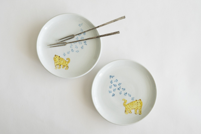 中町いずみ 猫 皿 プレート 食器 中町いずみ 猫 皿 プレート