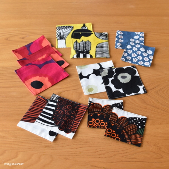 ハンドメイド　マリメッコ生地使用　テーブルクロス　端切れとしても活用可 ハンドメイド マリメッコ生地使用 テーブルクロス 端切れとして